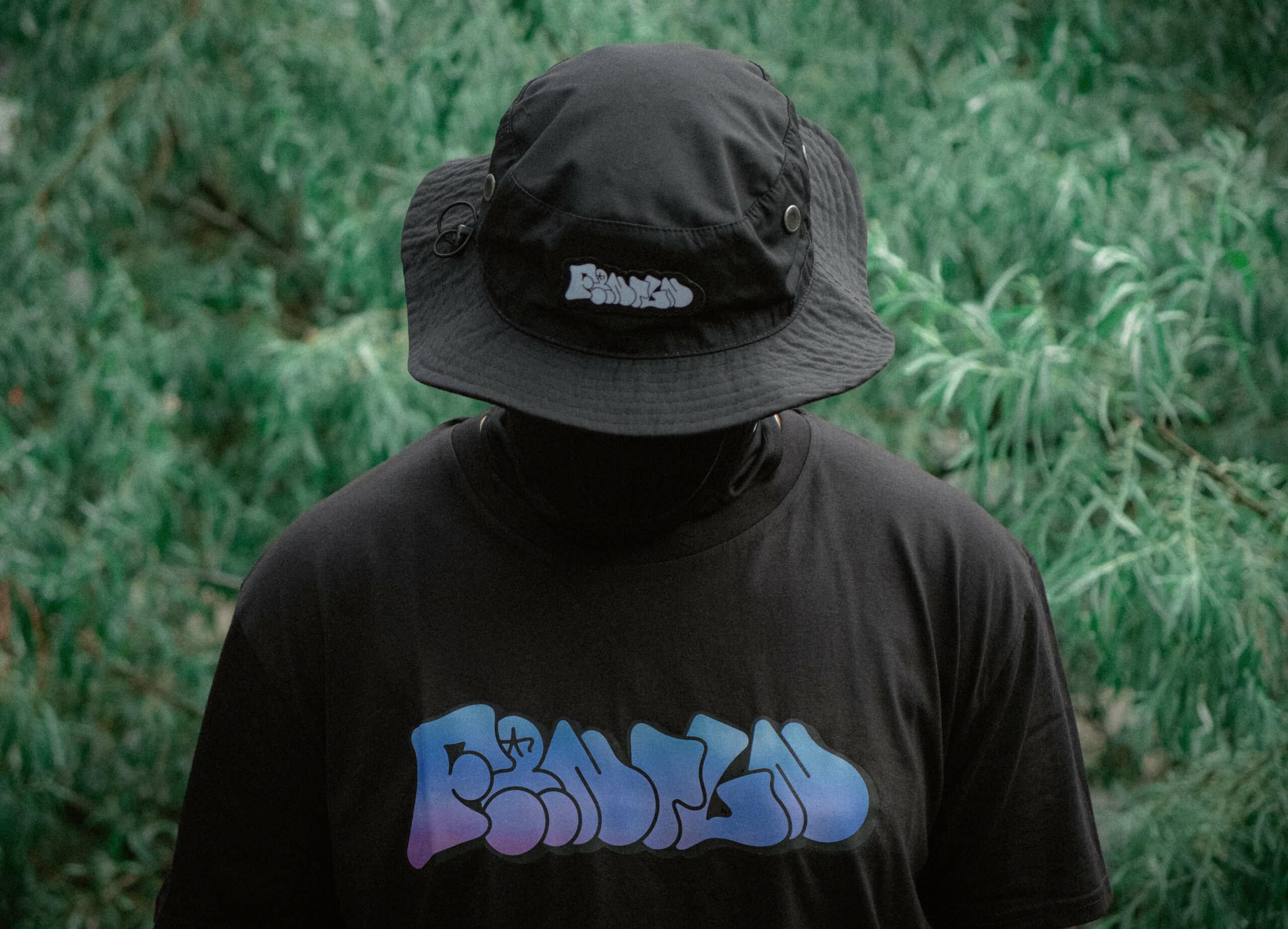 FRONTLINE FESTIVAL CARGO BUCKET HAT BLACKR - Image 3